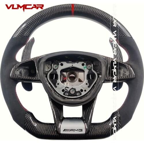 Custom Carbon Fiber Steering Wheel For Benz W205 W217 W463 C63 S63 CLS63 E63