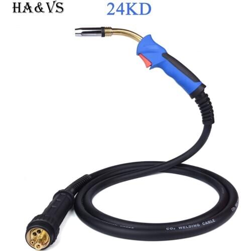 24KD 250A MIG/MAG Welding Torch Gun 3M/9.84Ft European Connector For Binzel MB 24 Welder Machine Accessories Equipment Tool