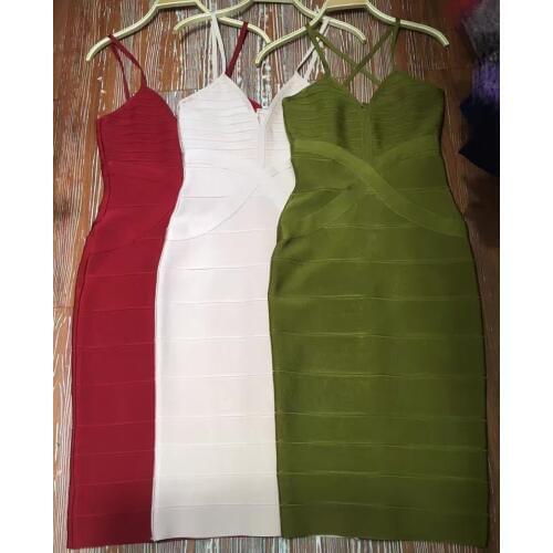 Bandage Dresses 2017 New Arrivals High Quality Women Elegant Knee Length Bodycon Bandage Dress