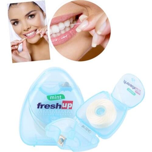 Portable Floss 50M Flosser Interdental Brush Teeth Stick Toothpicks Floss Pick Oral Gum Teeth Cleaning Care Reduce Gum Disease