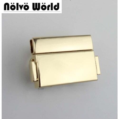 10sets/lot 50*32mm light gold tone metal bag pressed lock,alloy lock metal bag buckle,professional bag Hardware Accessories