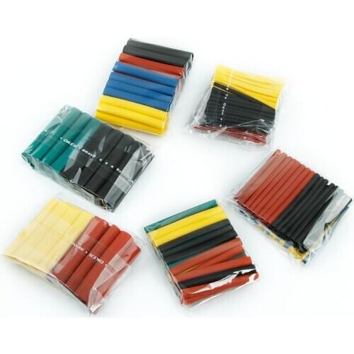 328Pcs 2:1 Heat Shrink Tubing Set Polyolefin Shrinking Assorted Heat Shrink Tube Wire Cable Insulated Sleeving Tubing Set