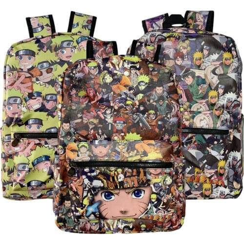 Anime Backpack Bookbag PU Colorful School Bag Laptop Knapsack Bag Travel Bags for Girls Boys Students Cosplay Gift M0409