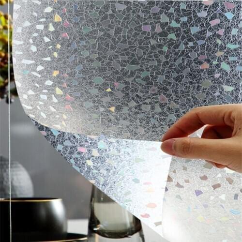 Bathroom bathroom anti-lighting household anti-peeping window privacy glass sticker 3D frosted decorative film