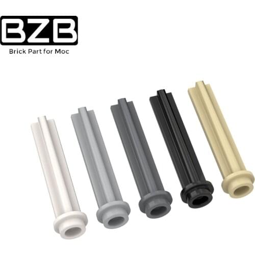 BZB MOC 10PCS 6587 1X3 Single Cutoff Cross Shaft 1X3 13670 Building Block Parts Technical Brick Kids Brain Play DIY Toy Gift