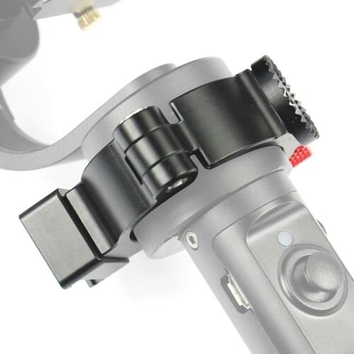 CNC Aluminum 1/4 Thread Extension Mounting Ring Hot Shoe for DJI OSMO Pocket Stabilizer Portable Handheld Gimbal Accessory