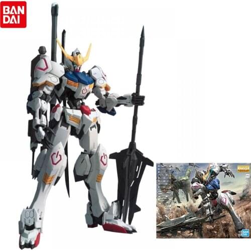 Gundam IBO Gundam Barbatos Bandai Spirits MG 1/100 PVC Assembly Anime Figure Collcetion Model Kit Toys For Children