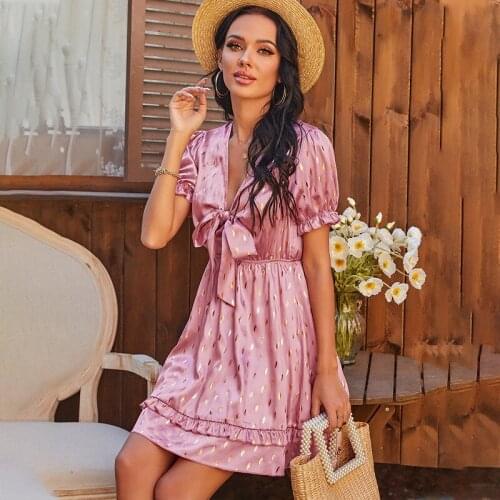 KXMZ Pink Summer Dresses