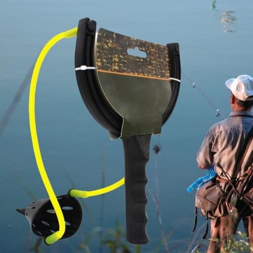 60%HOTFishing Slingshot Bait Thrower Long Shot Lure Dispenser Feeder for Carp