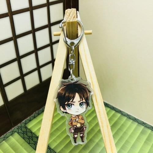 Attack on Titan Fashion Anime Acrylic Key Chains Cartoon Keyring Keychain Pendant Keyholder Unisex Birthday Gifts NEW
