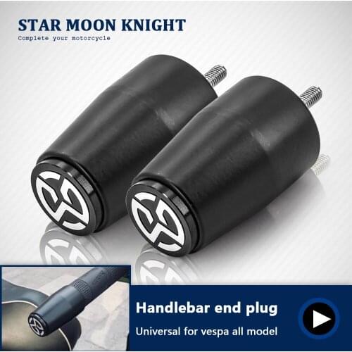 Motorcycle CNC Hand Grips Handle Bar End Cap Plugs Slider for VESPA GTS Sprint Primavera LT LX GT GTS GTV 125 150 200 250 300