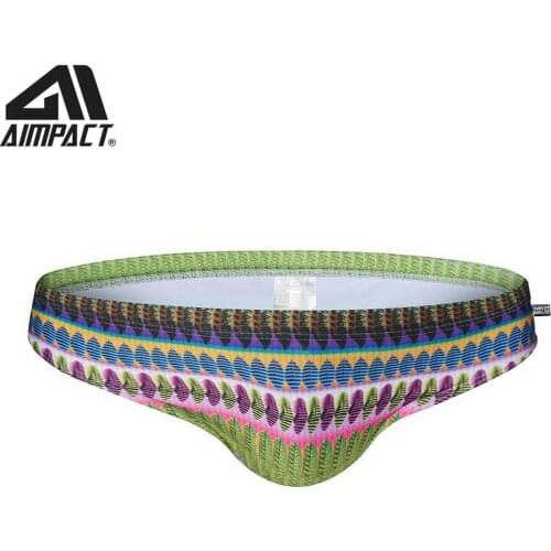 Mens Swim Brief Bikini Swimwear Sexy Swimsuit 2020 New Swimwear Casual Beach Wear Swimming Fashion Hot Swimming AIMPACT