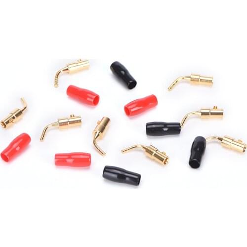 NEW 8PCS 2MM Speaker Terminals Wire Pin Plug Banana Plugs Connectors Screw Lock Cable Wire Adapter With Rubber Covers Set