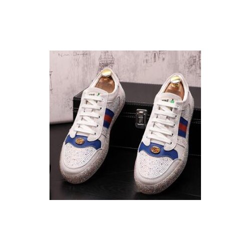 Original 2021 Sports Sneakers New Arrival Charm Rhinestones Men Causal Flats Crystal Shoes Moccasins Walking Zapatos Hombre
