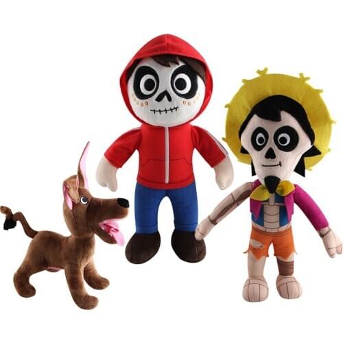 3pcs/Lot 22-30cm Movie Coco Plush Toys Miguel Hector Dante Dog Death Pepita Soft Stuffed Plushie Doll for Kids Birthday Gift