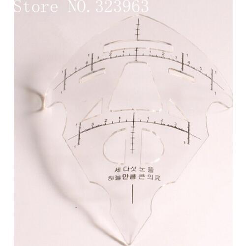 Permanent Makeup Stencils Plastic Eyebrow Ruler Tattoo Cosmetic Shaping Tool For The Beginers
