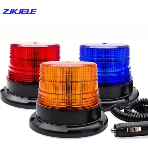 Warning Flash Beacon Police Flasher Emergency Indication LED Lamp Car Rotating Traffic Safety Light Magnet Ceiling Box Strobe