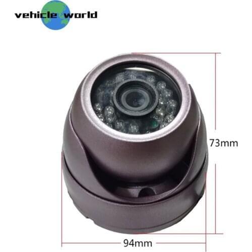 Trailer Truck School Bus 1.0MP AHD 720P Waterproof Inside Mounted Front View Camera with Night Vision
