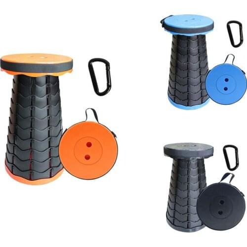 Folding Telescopic Stool Plastic Fishing Stool, Portable Travel Queuing Stool For Easy Storage