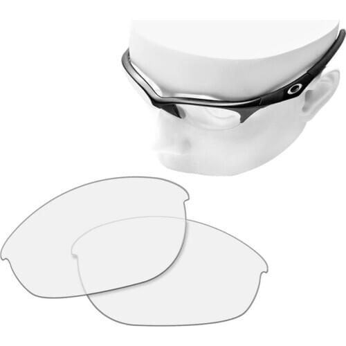 OOWLIT Replacement Lenses of HD Clear for-Oakley Half Jacket Sunglasses