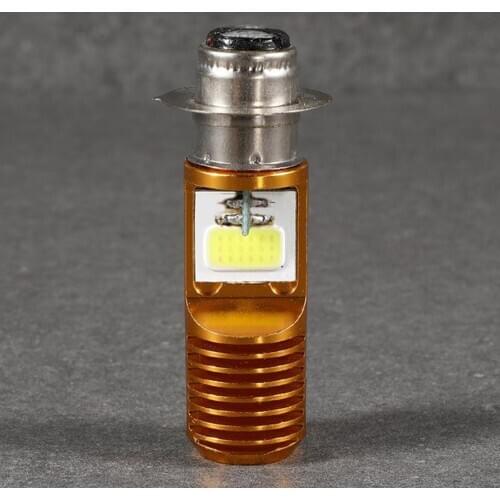 Universal Motorcycle LED Headlight Bulb, Aluminum Alloy 12W Replacement White Light (1pcs)