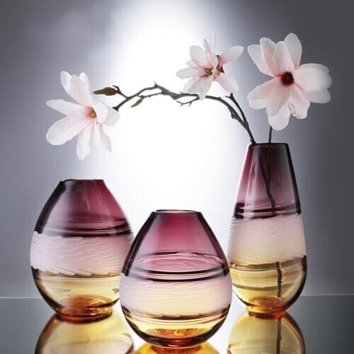 Flowers Vases Glass Vase Living Room Nordic Decorations Home Jarrones Decorativos Moderno Home Decor Salon Vase For Flowers