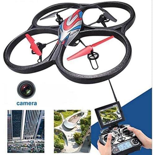 WLtoys V666 2.4G 4CH 6 Axis big quadcopter with 5.8G FPV HD Real-time image transmission Camera and Monitor display RTF