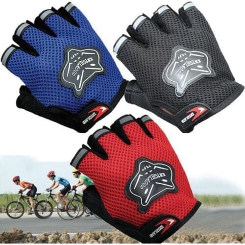 2020 New Fashion Climbing Outdoor Sport Bicycle Cycling Bike Half Finger Mesh Gloves
