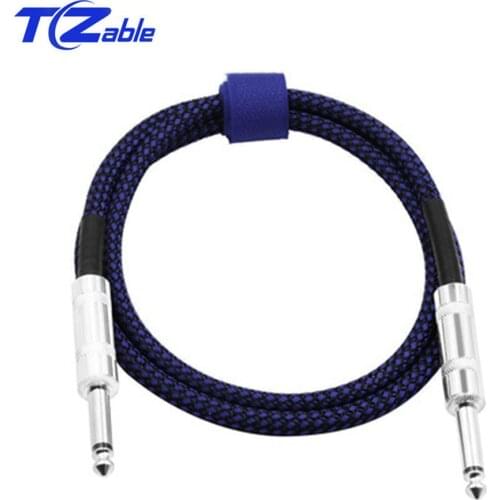 3 Meter Guitar Cable 6.5 Jack 6.5mm Audio Cable 6.35mm Male To Mlae Cable for Mixer Amplifier Cabo Green Yellow Red Purple Blue