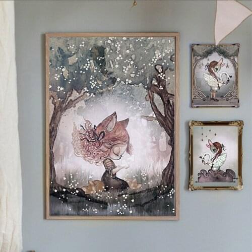 DIY 5D Diamond Painting Rabbit Boy and Girls Cartoo Full Square/Round Diamond Embroidery Cross Stitch Mosaic room Decor