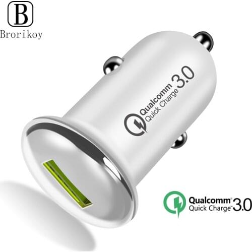 Car-Charger QC3.0 Car Quick Charge USB Fast Charging for Mobile phone for iPhone Samsung Huawei Mini Car USB Chargers Adapter
