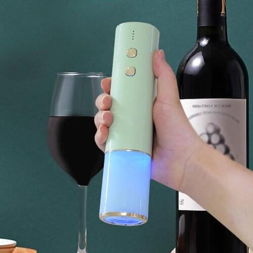 Household Stainless Steel Electric Wine Opener with USB Charging Cable Rechargeable Automatic Corkscrew Creative Wine Opener