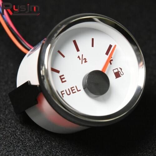 52mm Digital Fuel Level Gauge Oil Tank Level Indicator 0-190ohm 240-33ohm for Car Boat Truck Marine Yacht Red/7 colors Backlit