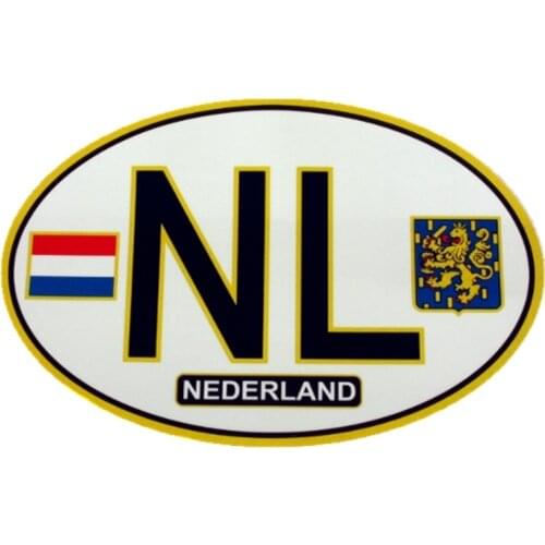 Coat of Arms of The Netherlands Abbreviation Flag Acing Helmetr Car Sticker Colorful Decals Motorcycle Accessories Stickers
