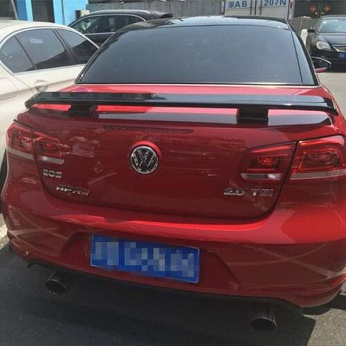 Use For Vw Eos 2008-2011 Year Spoiler ABS Plastic Carbon Fiber Look Rear Trunk Wing Car Body Kit Accessories