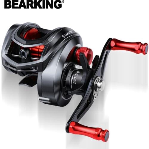 BEARKING Baitcasting Reel 8KG Max Drag 8.1:1 High Speed Fishing Reel Reinforced Reel Drag Reel Carp Drag Reel Fishing