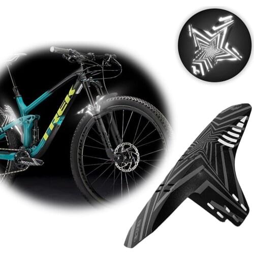 KoKossi Bicycle Fender MTB Mountain Road Bike Front Rear Mudguard Bicycle Accessories Cycling Rain Plate Reflective Mudguard