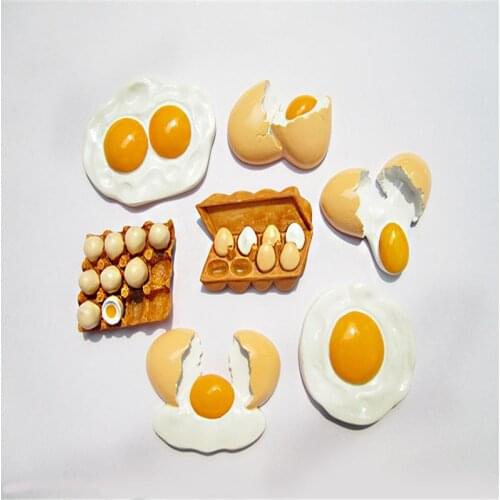 European Eggs Cheese Milk Breakfast Magnetic Paste 3D Refrigerator Russian Magnets Fridge Magnet Early Child Education