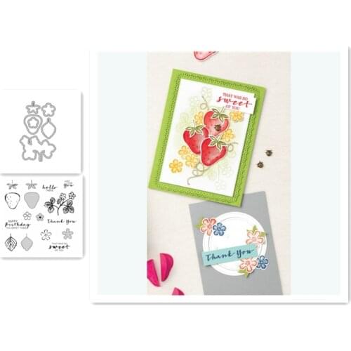 Strawberry Metal Cutting Dies And Stamps Stencils For DIY Scrapbooking Die Cuts Paper Craft Dies For Card Making 2021 New Stamps