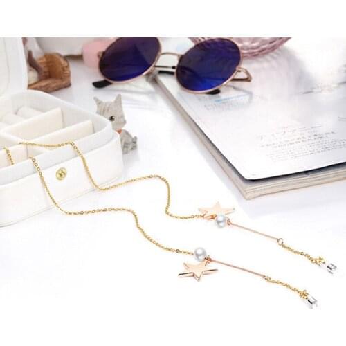 Fashion Sunglasses Beaded Face Mask Chain Womens Punk Glasses Chain New Fashion Jewelry Wholesale