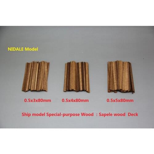 Ancient Ship model building kits Special-purpose Sapele wood wood batten 80 pcs/lot