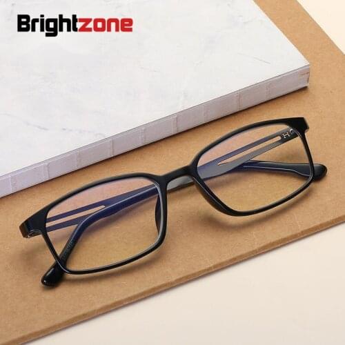 2020 New Fashion Presbyopic Anti Blue Light Gold Plastic Hybrid Reading Glasses Quality Glasses Gafas Lectura Hombre Big Vision