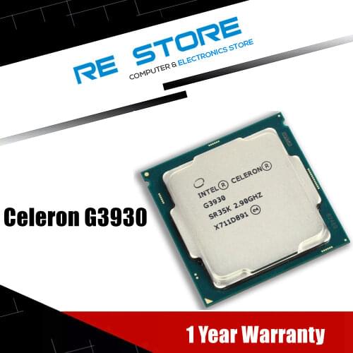 Used Intel Celeron G3930 2.90GHz 2M Cache Dual-Core CPU Processor SR35K LGA 1151 Tray