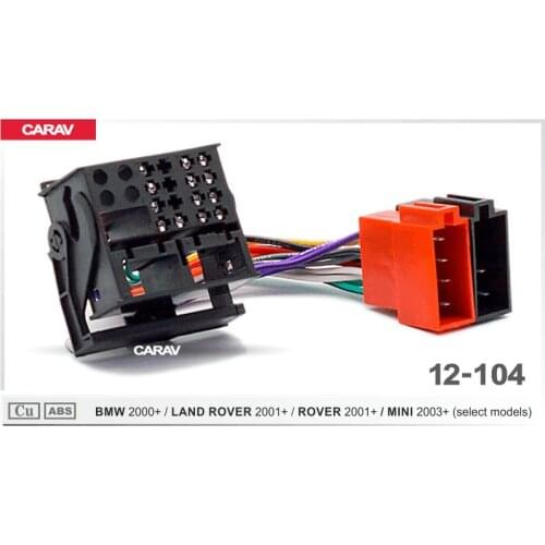CARAV 12-104 ISO Radio Adapter for BMW for LAND ROVER for ROVER Wiring Harness Connector Lead Loom Cable Plug Adaptor Stereo