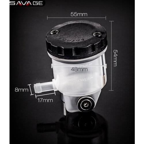 For KAWASAKI Z750 Z900RS Z1000 Z1000SX NINJA 1000 VERSYS ZZR1400 Front Brake Fluid Oil Reservoir Tank Cup Clear Motorcycle