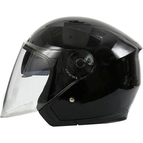 Electric Bicycle Helmet Open Face Dual Lens Visors Men Women Summer Scooter Motorbike Moto Bike Helmet Motorcycle Helmets