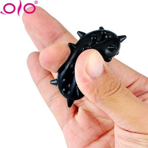 OLO Male Penis Ring Bondage Cock Ring Snowflake Ejaculation Delay Ring Flirting Sex Toy 1Pcs