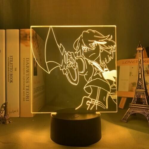 Kill La Kill Led Night Light Ryuko Matoi Lamp for Bedroom Decor Birthday Gift Kill La Kill Ryuko Light Acrylic 3d Lamp Anime