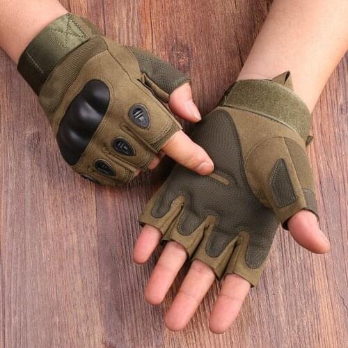 Fingerless Tactical Gloves Outdoor Mens Hiking Gloves Military Motorcycle Cycling Sports Glove Shooting Hunting Airsoft Gloves