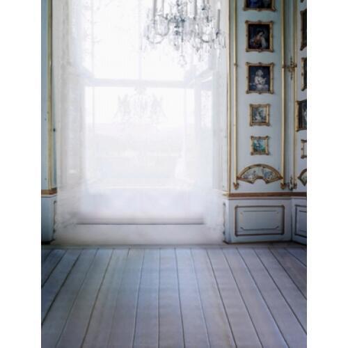 TR 7x5ft White Curtain Bright Window Wedding Photography Background Wood Floor Photo Wall Indoor Custom Photo Studio Backdrops